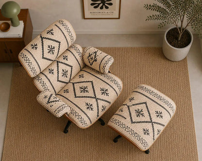 Handmade Wool Lounge Chair – Luxury Bohemian Seating